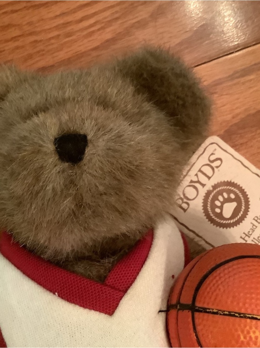 Vintage Boyds Bears Dunkin Basketball Plush Bear Jointed Collectible w/ Tags - Picture 4 of 13